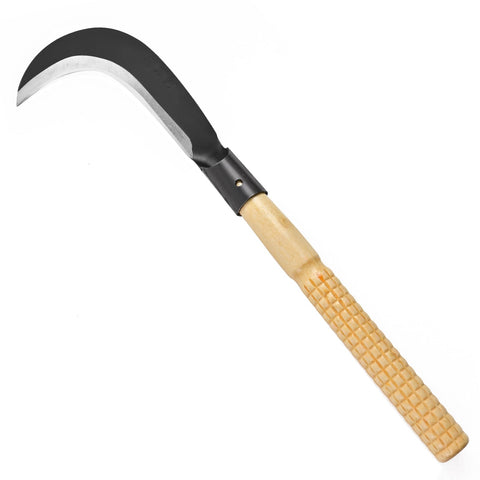 EcoDigiLife Billhook Sickle blade cuts weeds with precision and root-ready power