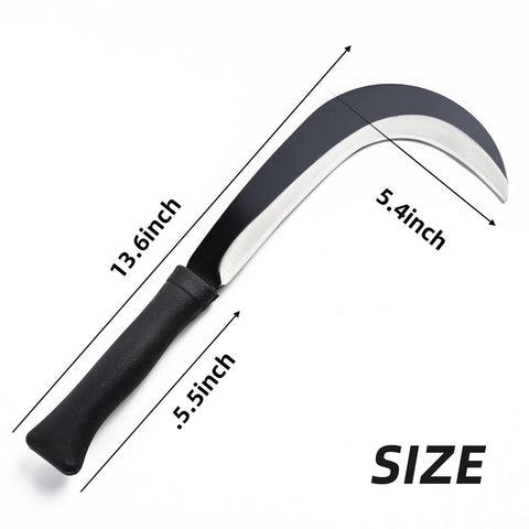 EcoDigiLife Sickle supports multi-purpose use for grass, vines, weeds, and edging