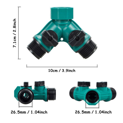 ECOESPTI 3/4-inch hose connector with BSP seal prevents leaks outdoors.