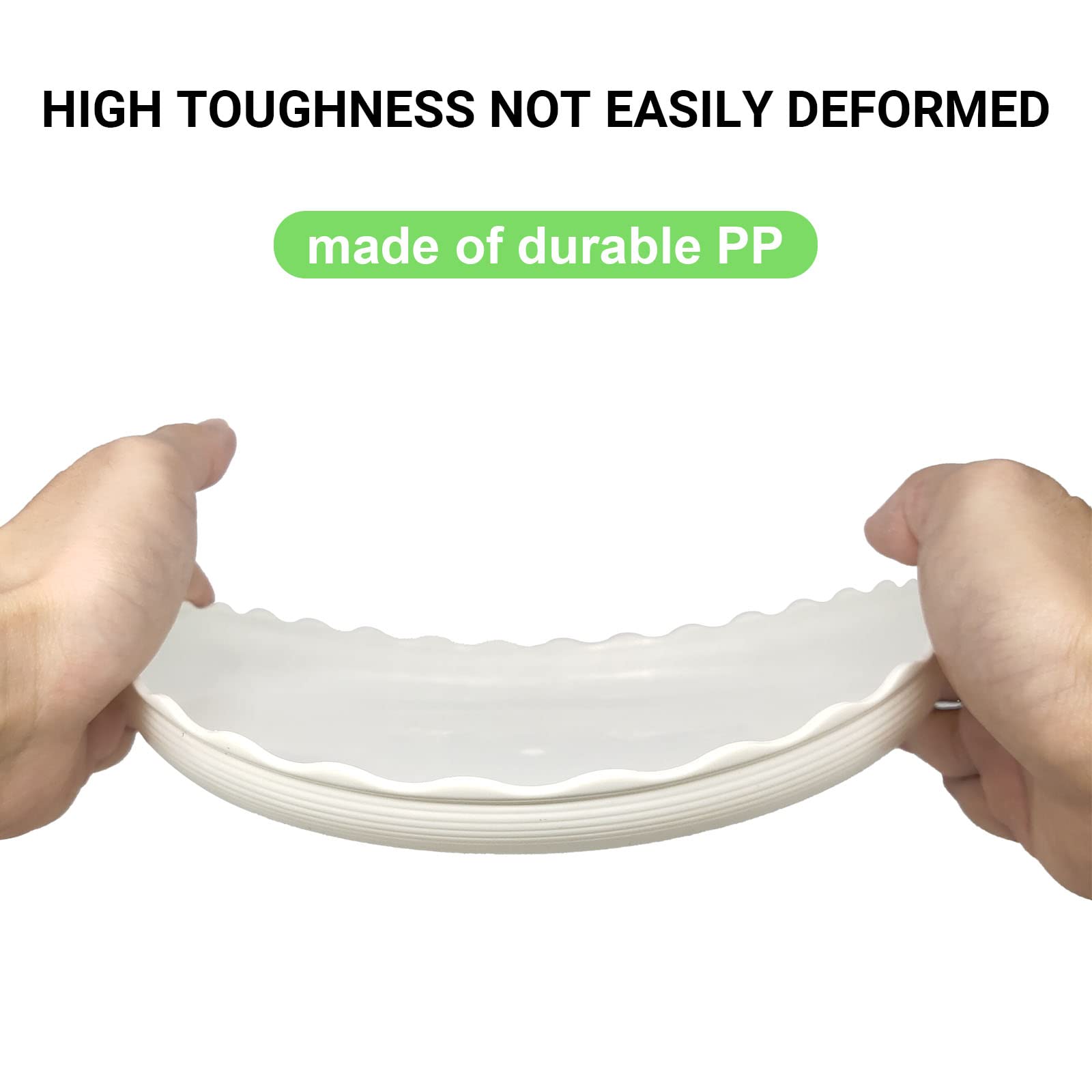 ECOESPTI durable PP plastic plant saucer designed for long-lasting use.