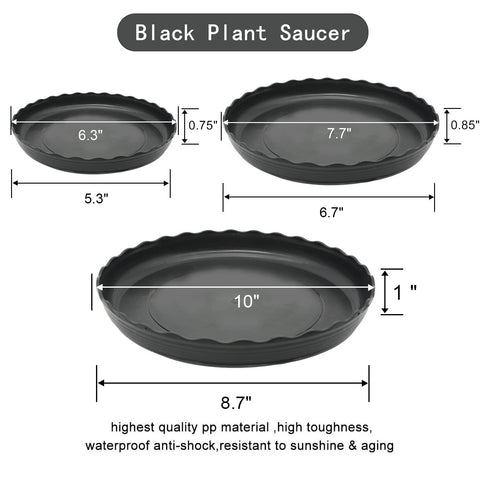 ECOESPTI heavy-duty PP saucers support heavy pots and reuse.