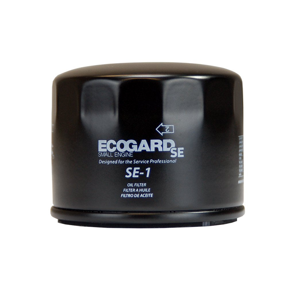 ECOGARD SE-1 oil filter side view showing compact installation