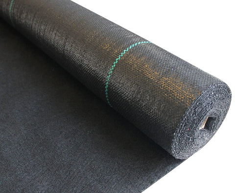 ECOgardener Premium 5oz landscape fabric roll provides durable weed suppression.