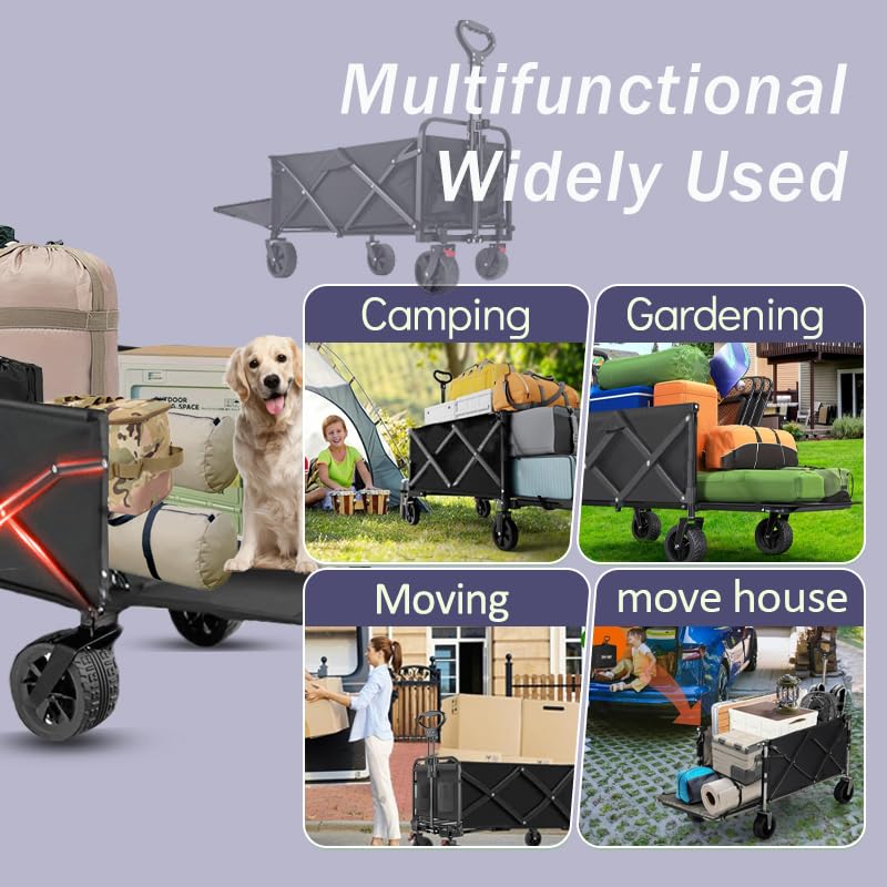 Ecogou wagon handles groceries and shopping with high capacity and ease.