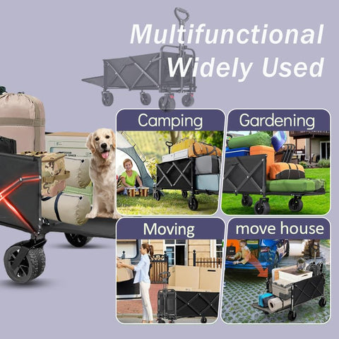 Ecogou wagon handles groceries and shopping with high capacity and ease.