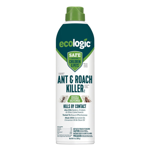 EcoLogic Ant and Roach Killer aerosol can for fast indoor and outdoor pest defense.