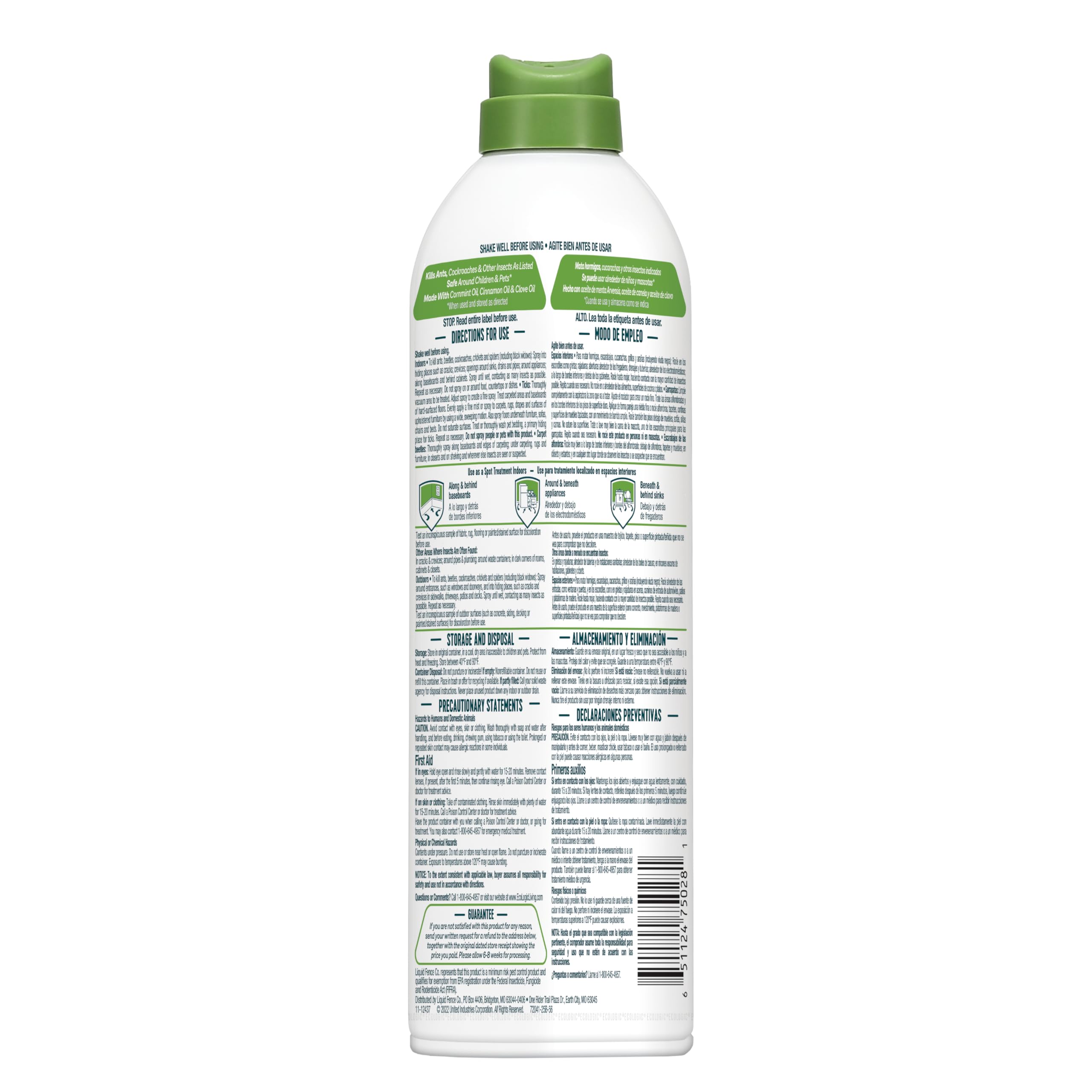 EcoLogic Ant and Roach Killer is easy to apply around doors and windows.