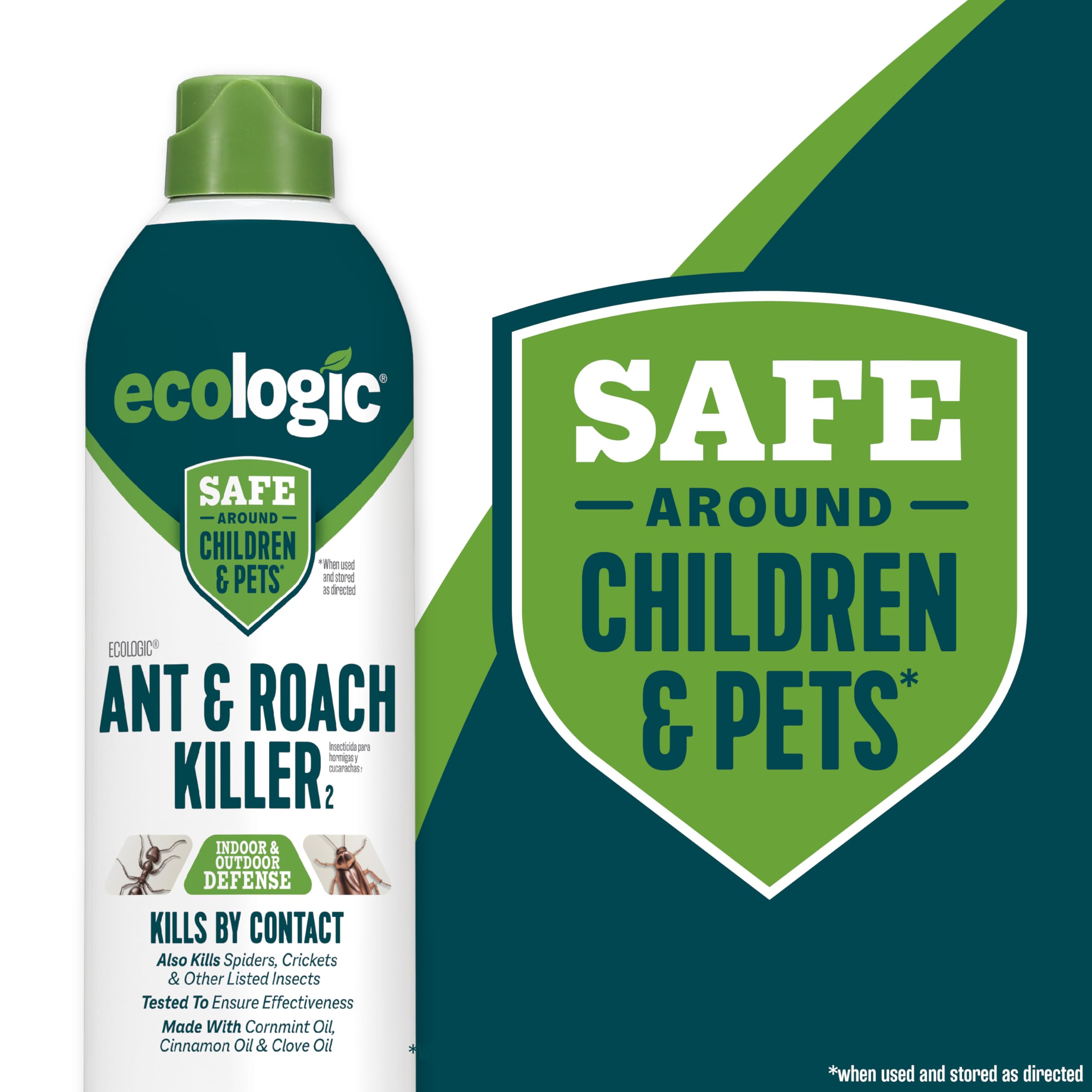 EcoLogic Ant and Roach Killer helps spray into hiding places like baseboards.