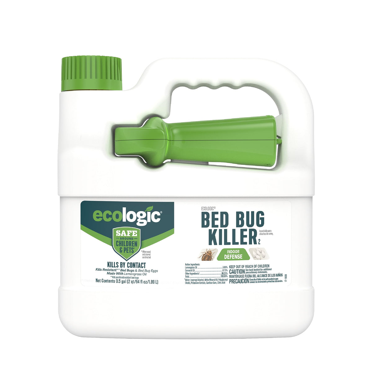 EcoLogic bed-bug-killer-spray-bottle targets bed bugs on contact