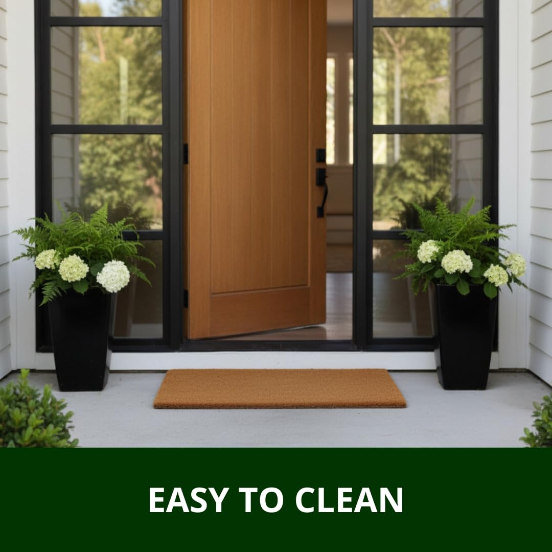 Maintenance-friendly doormat surface ready for shake, brush, or vacuum