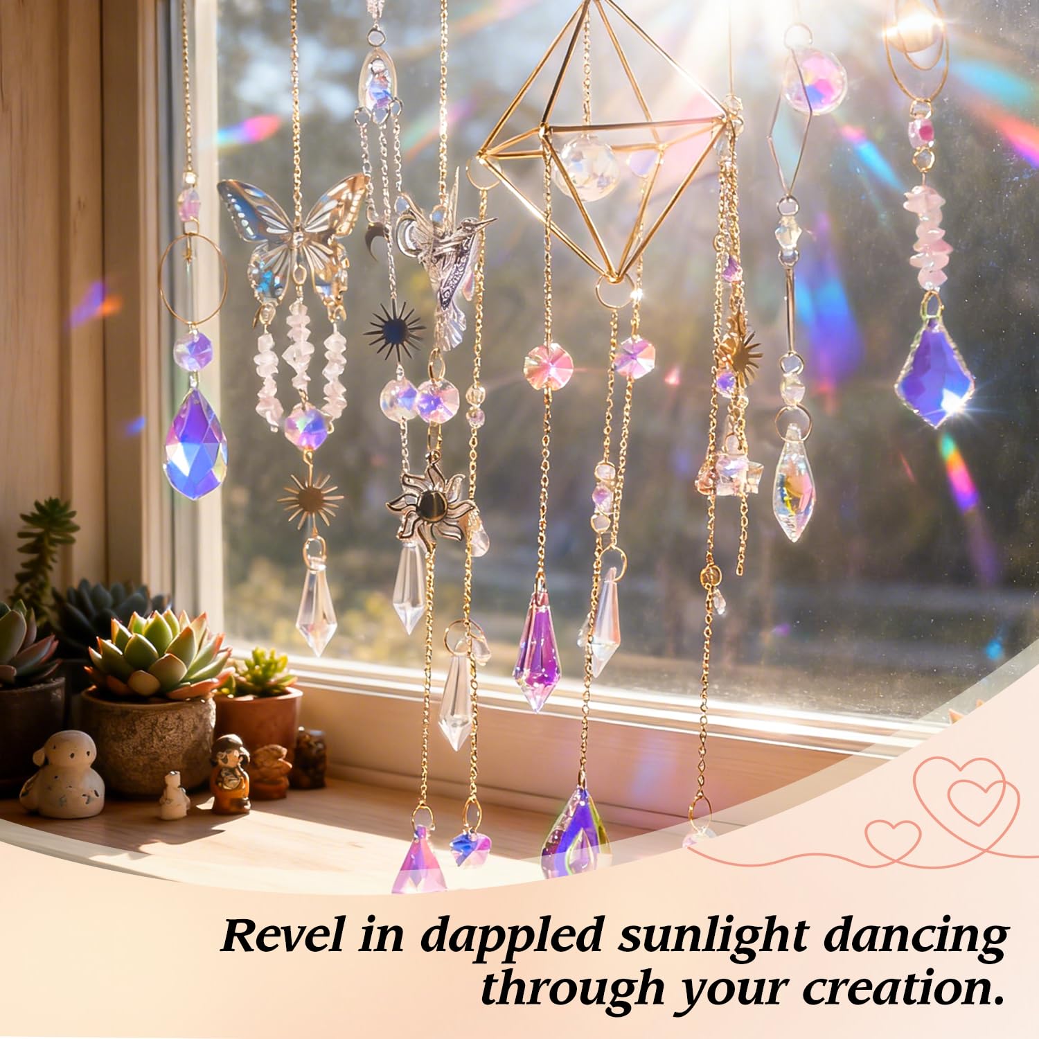 Ecoofor crystal wind chime adds ambient sparkle