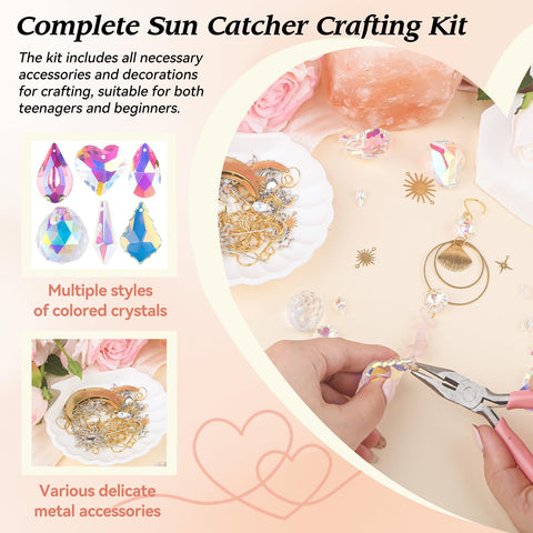 Ecoofor suncatcher beads refract sunlight into rainbows