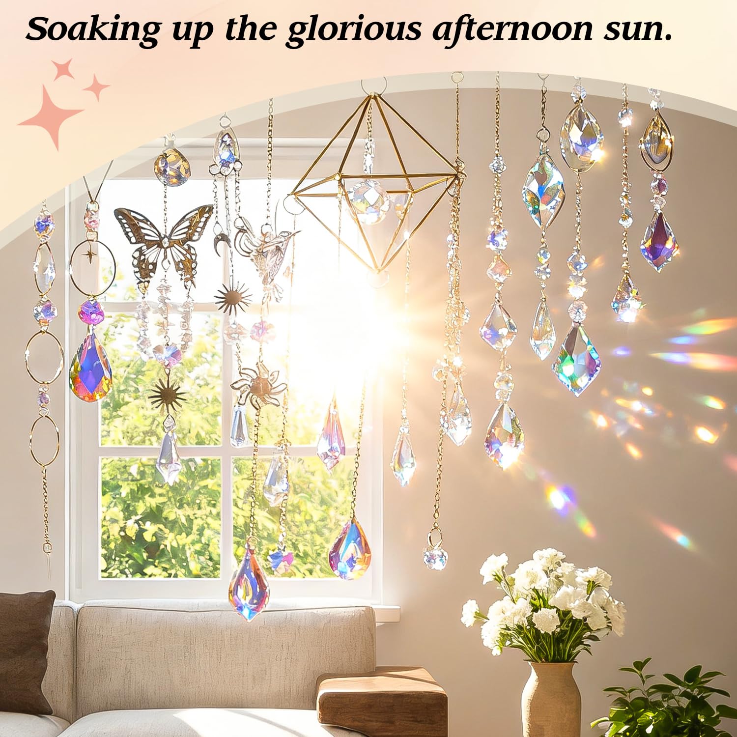 Ecoofor window suncatchers decorate homes with light