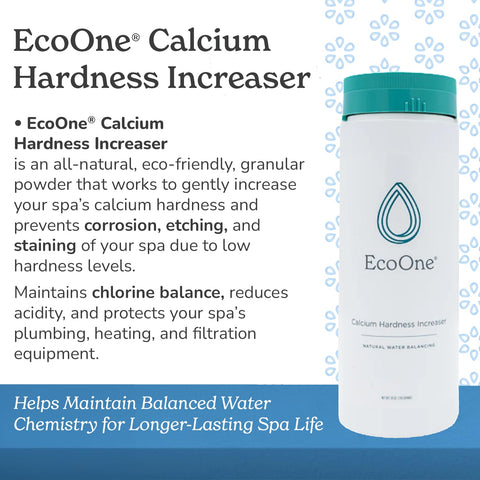 EcoOne bottle shown for convenient spa maintenance and precise dosing.