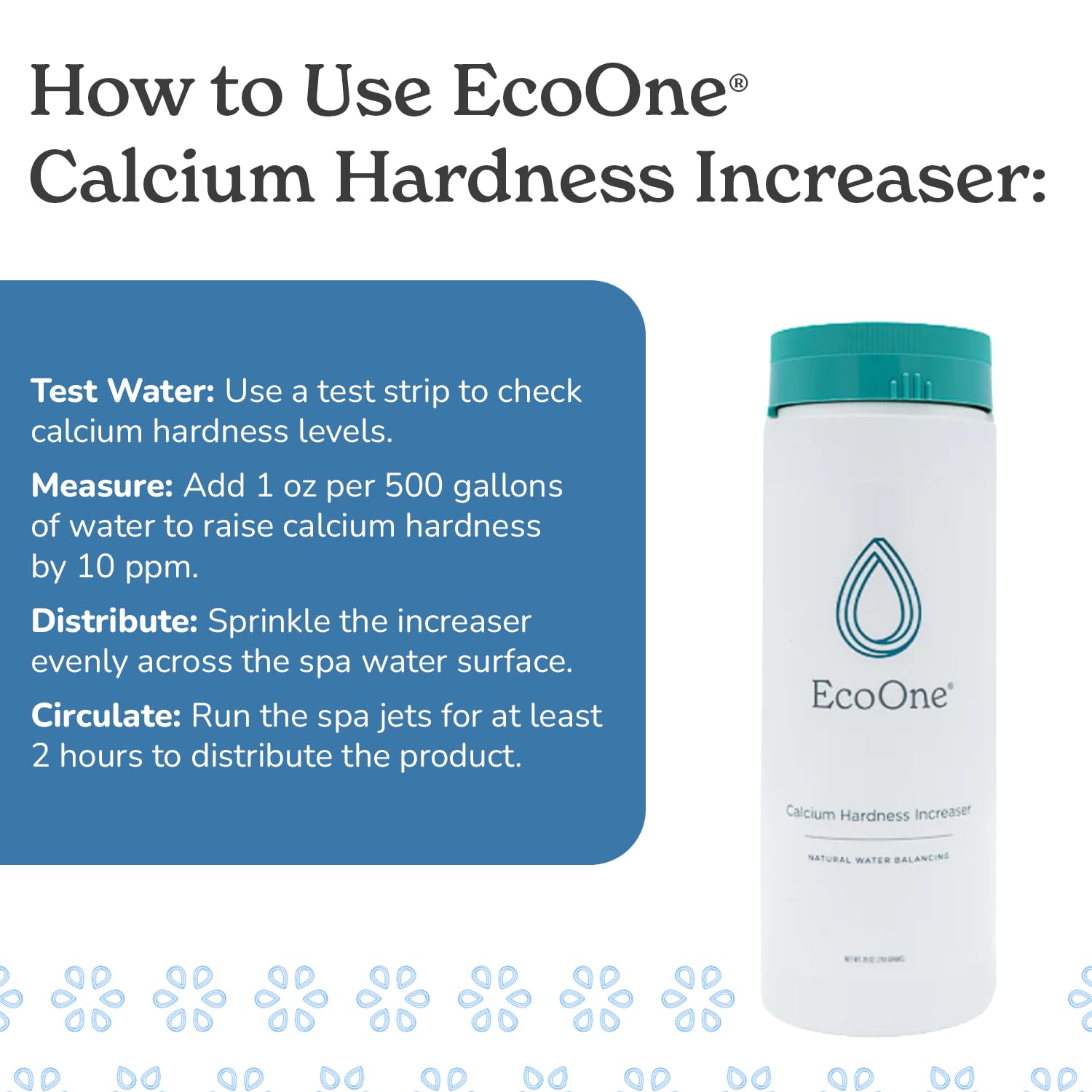 EcoOne measuring spoon demonstrates simple, precise dosing for consistent results.