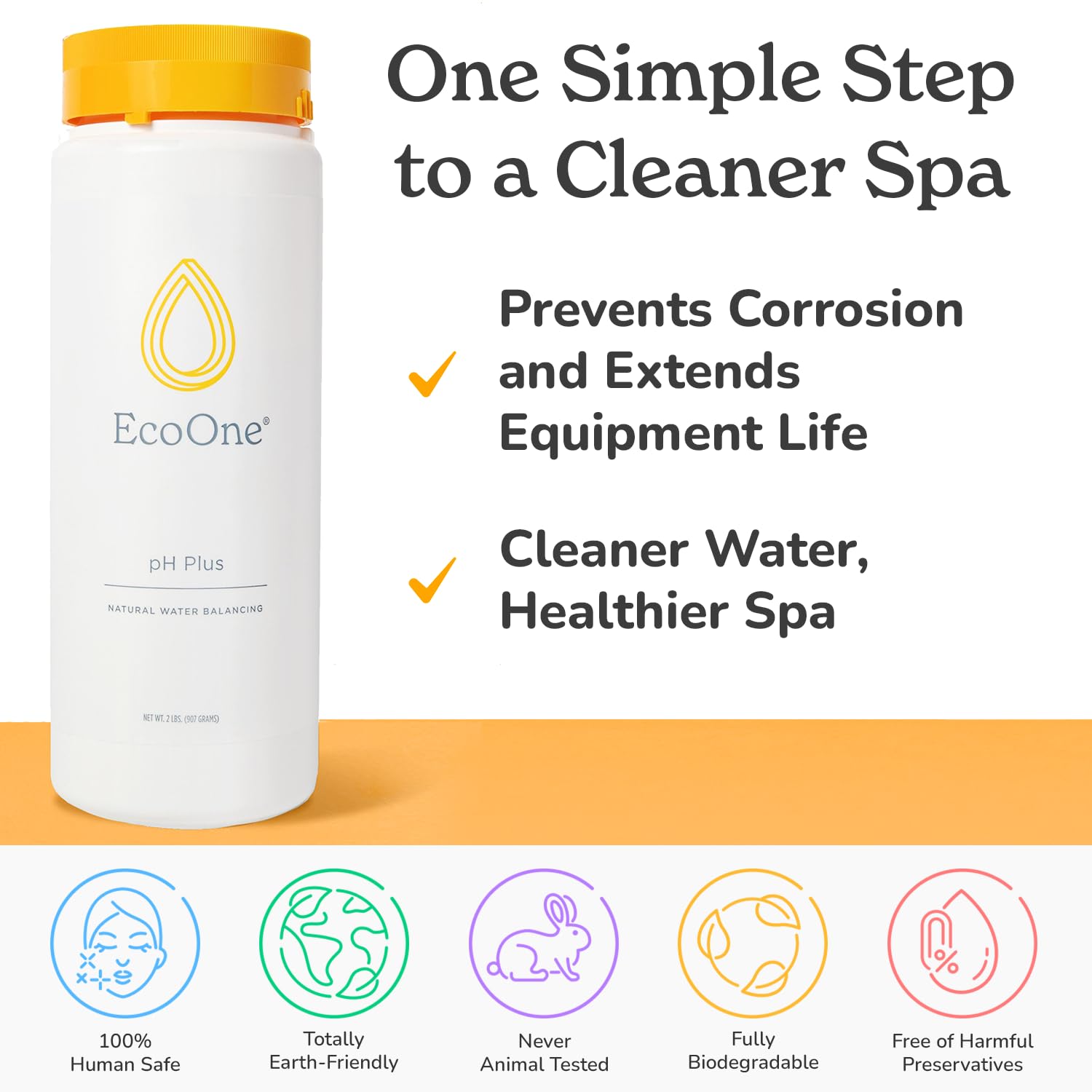 EcoOne pH Plus dissolving in water for even distribution.