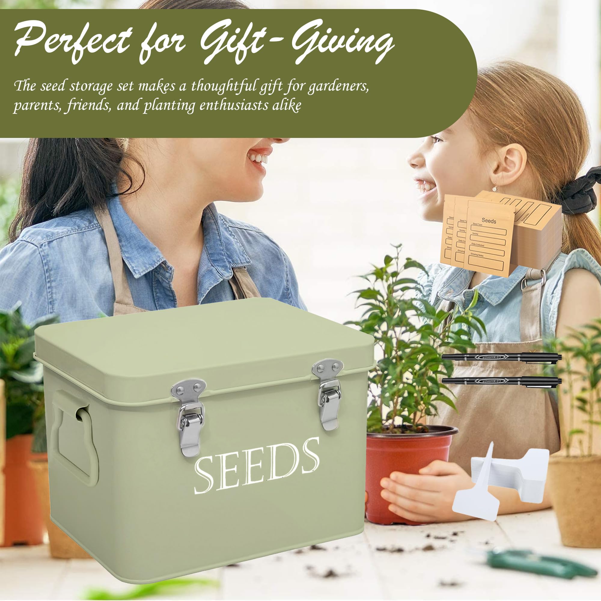 Ecopark seed storage box compartments keep seeds categorized and ready