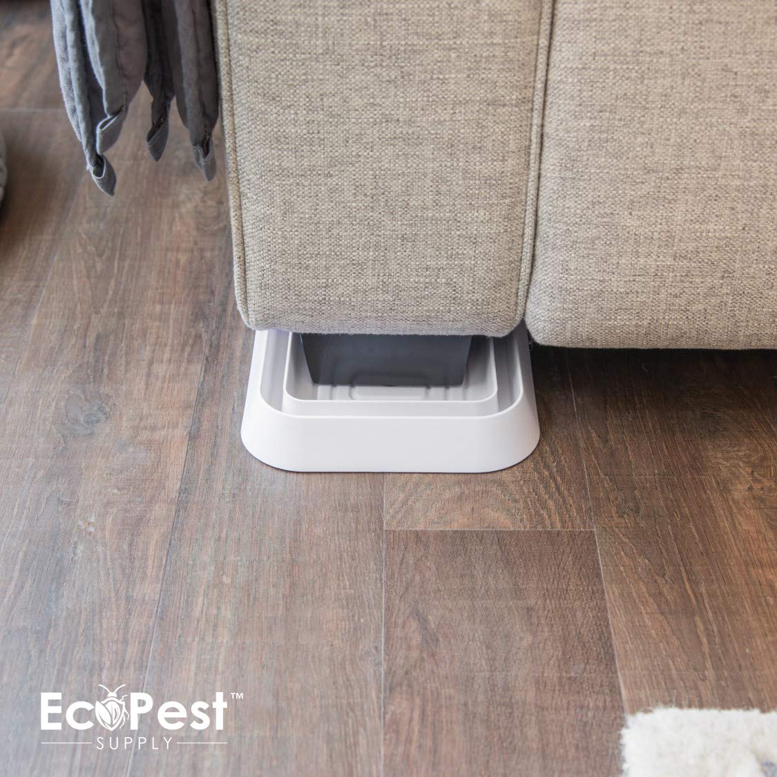 ECOPEST Bed Bug Blocker XL textured exterior traps climbing bugs.