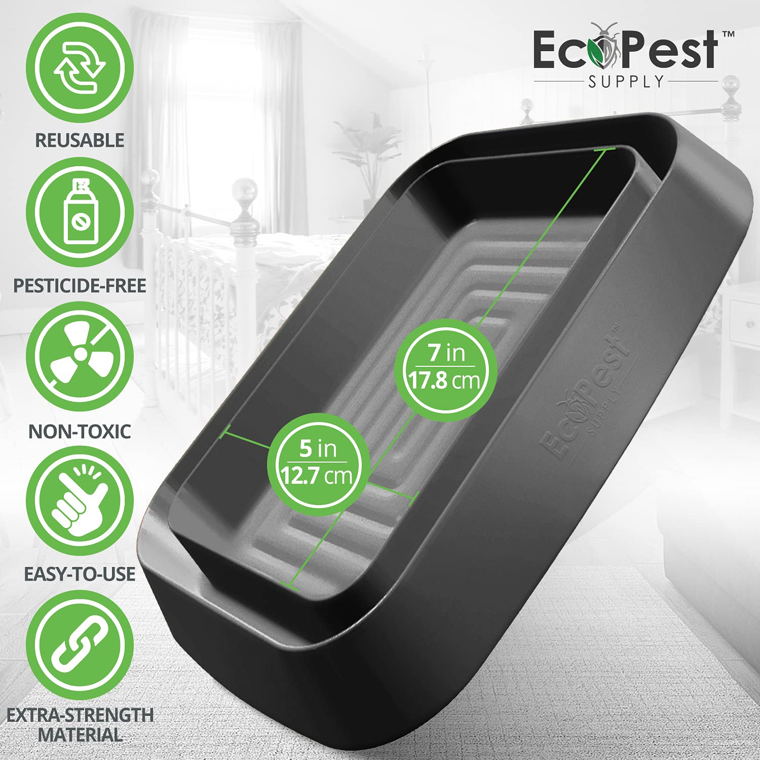 ECOPEST Blocker XL traps, side profile, heavy-duty and durable.