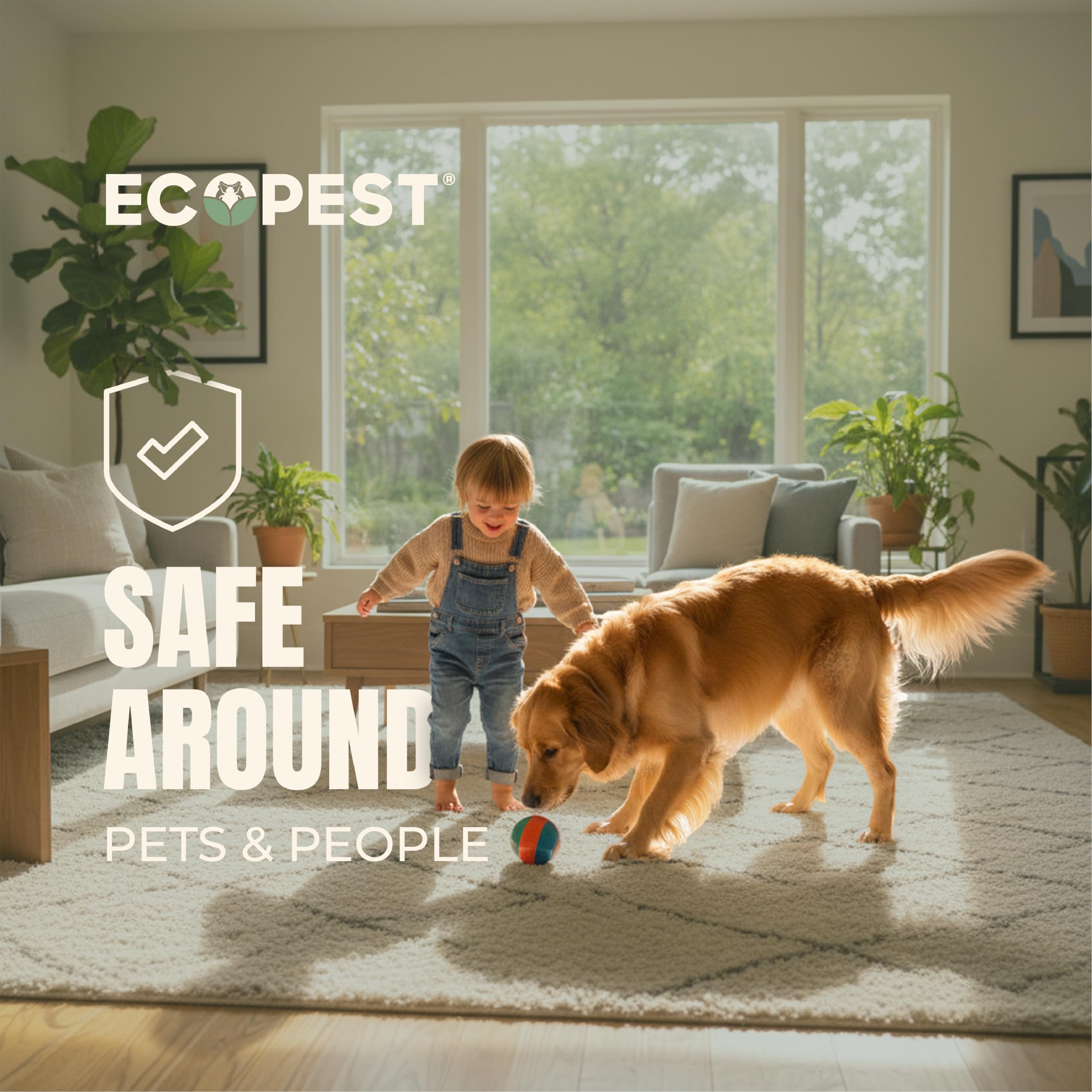 ECOPEST XL traps under furniture legs for reliable patrol.