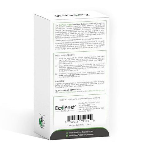 Interior ridges and adhesive detail in ECOPEST bed bug detector traps.