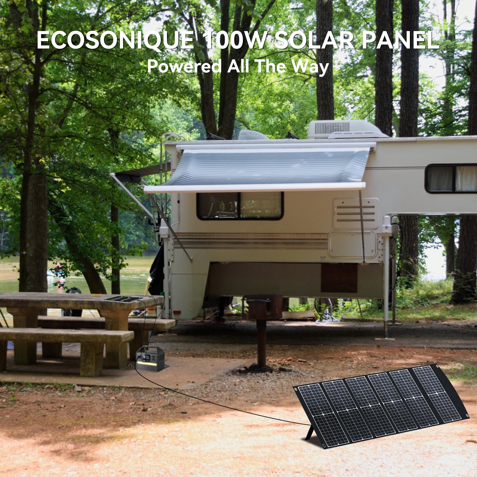 Ecosonique Technology 3-meter DC5521 extension cable expands placement options.