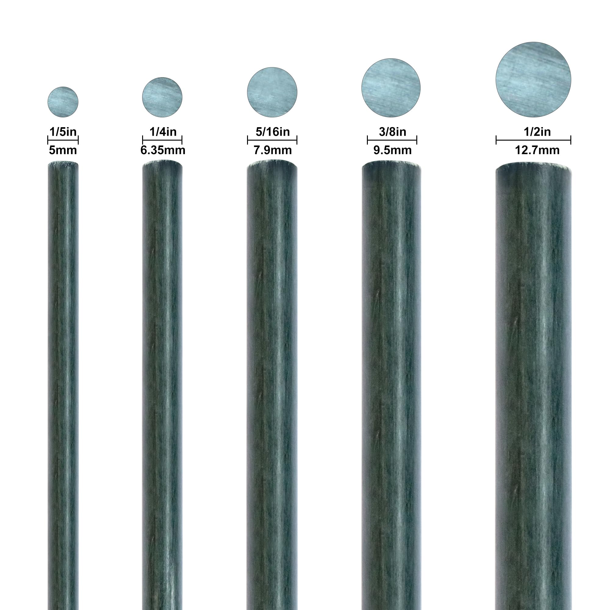EcoStake 72 inch stake ideal for trellises and teepees supporting climbing plants