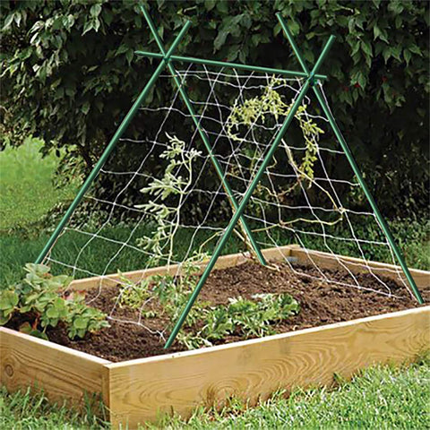 EcoStake yellow stake stands out for easy installation and daily garden checks