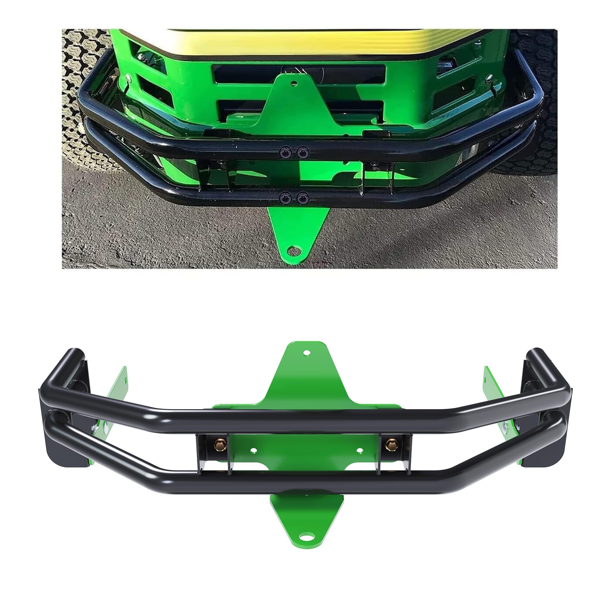 ECOTRIC rear bumper bar full assembly provides durable protection for the mower