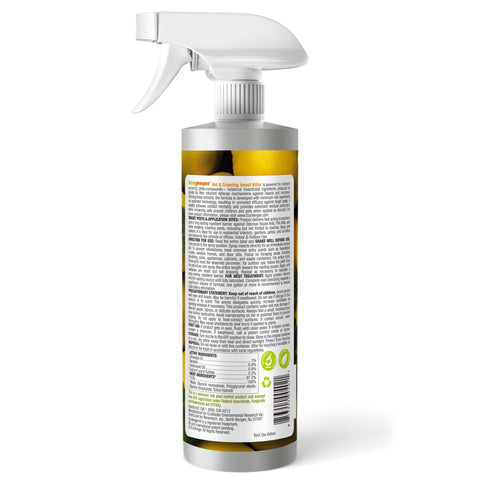 EcoVenger spray action image demonstrating rapid ant knockdown.