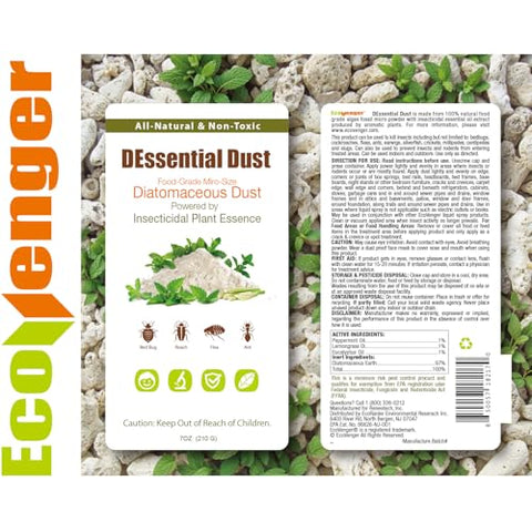 EcoVenger DEssential Dust Peppermint being applied in a dusting scene for easy use.