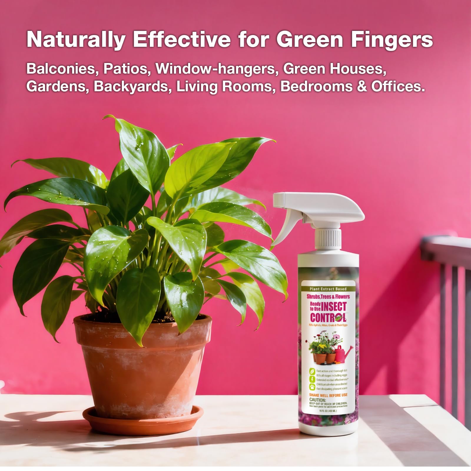 EcoVenger Garden Insect Control natural-botanical ingredients close-up.