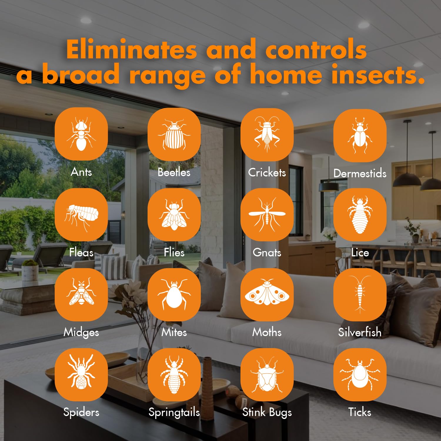 EcoVenger ingredients list snapshot highlights essential oils and natural components for pest control.