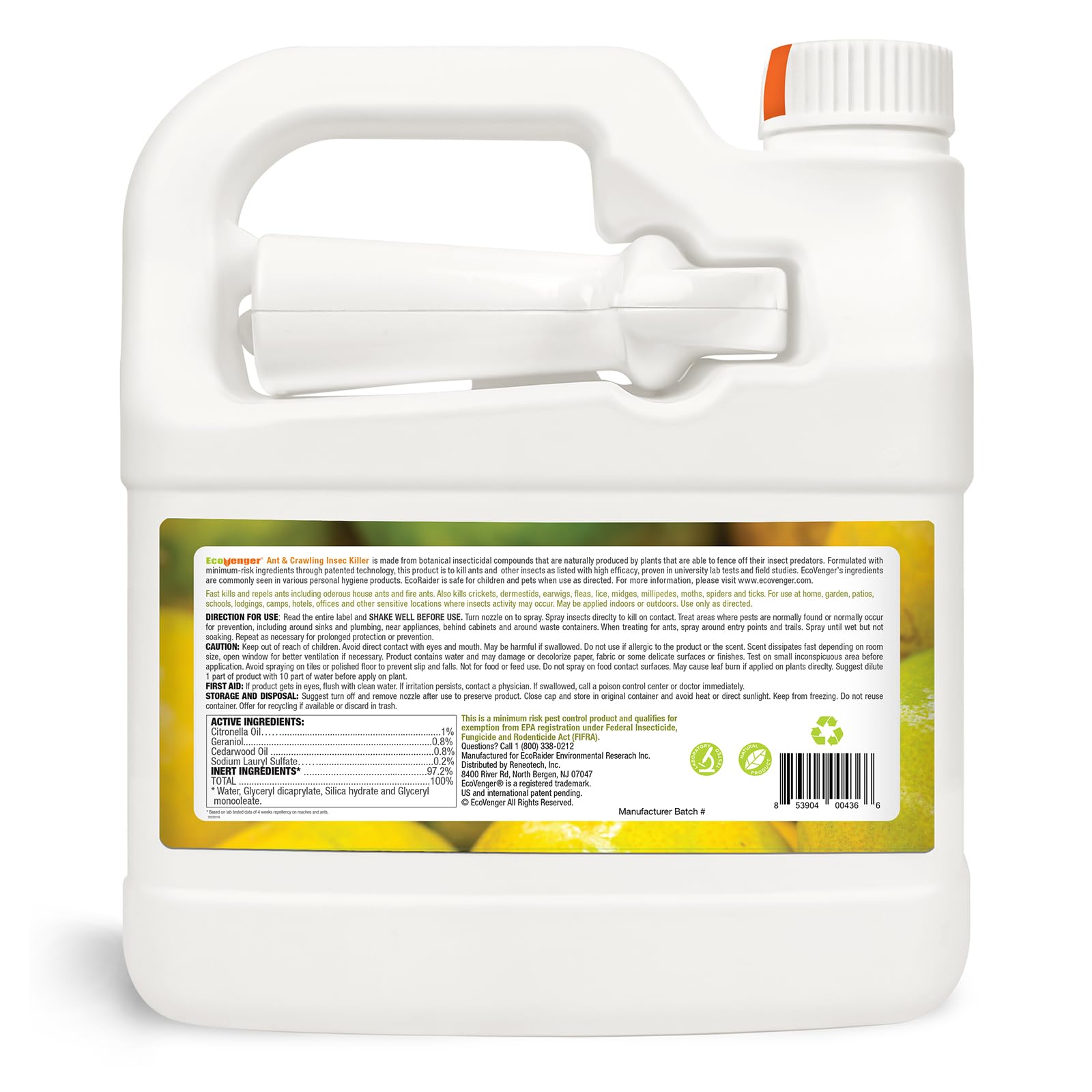 Quick knockdown of ants within one minute using EcoVenger.