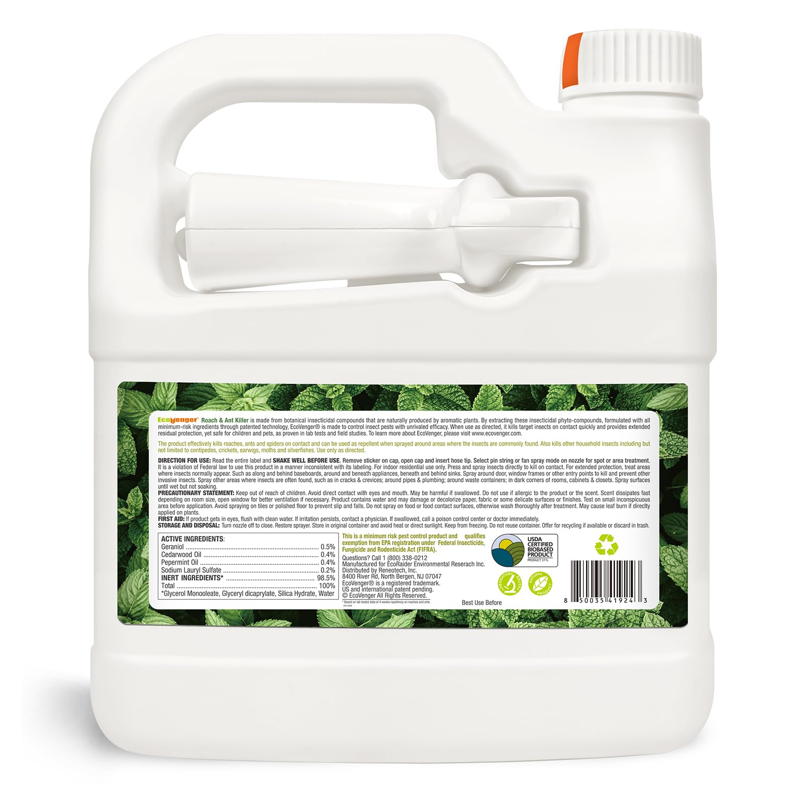 EcoVenger spray application demonstrates quick reach for problem areas