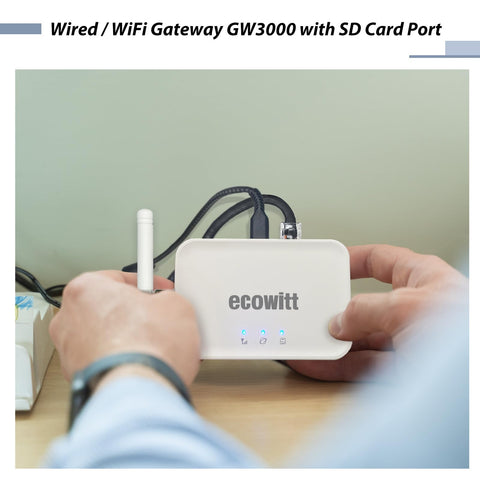 Internal sensors of GW3000 measure temperature, humidity, and atmospheric pressure together.