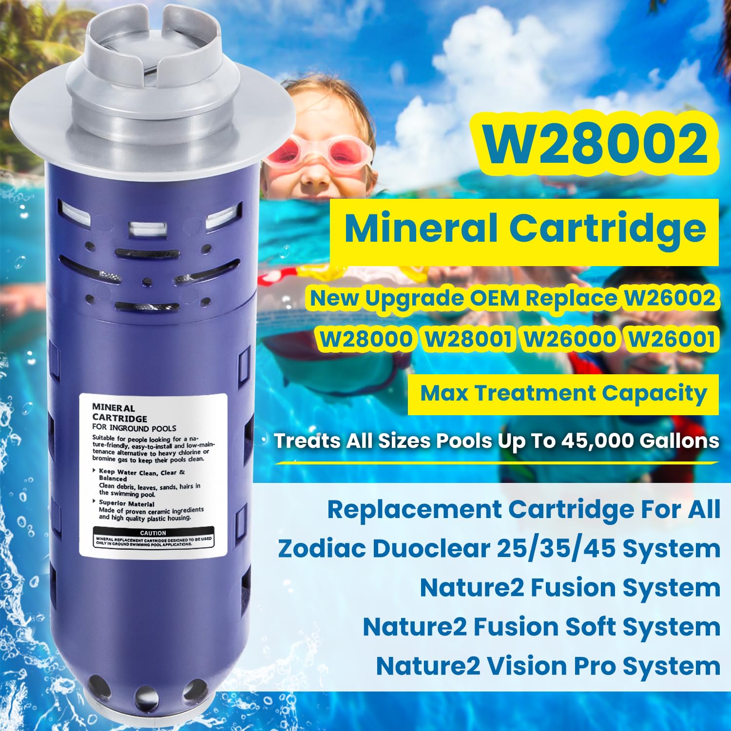 E-cowlboy replacement fits Zodiac Duoclear 45 systems for reliable performance.