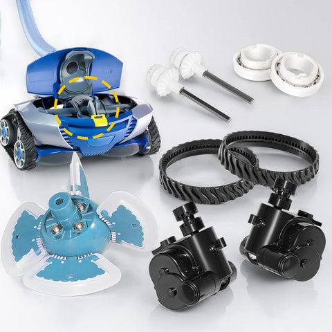 E-cowlboy MX8 drive shafts improving power transfer for reliable cleaning.