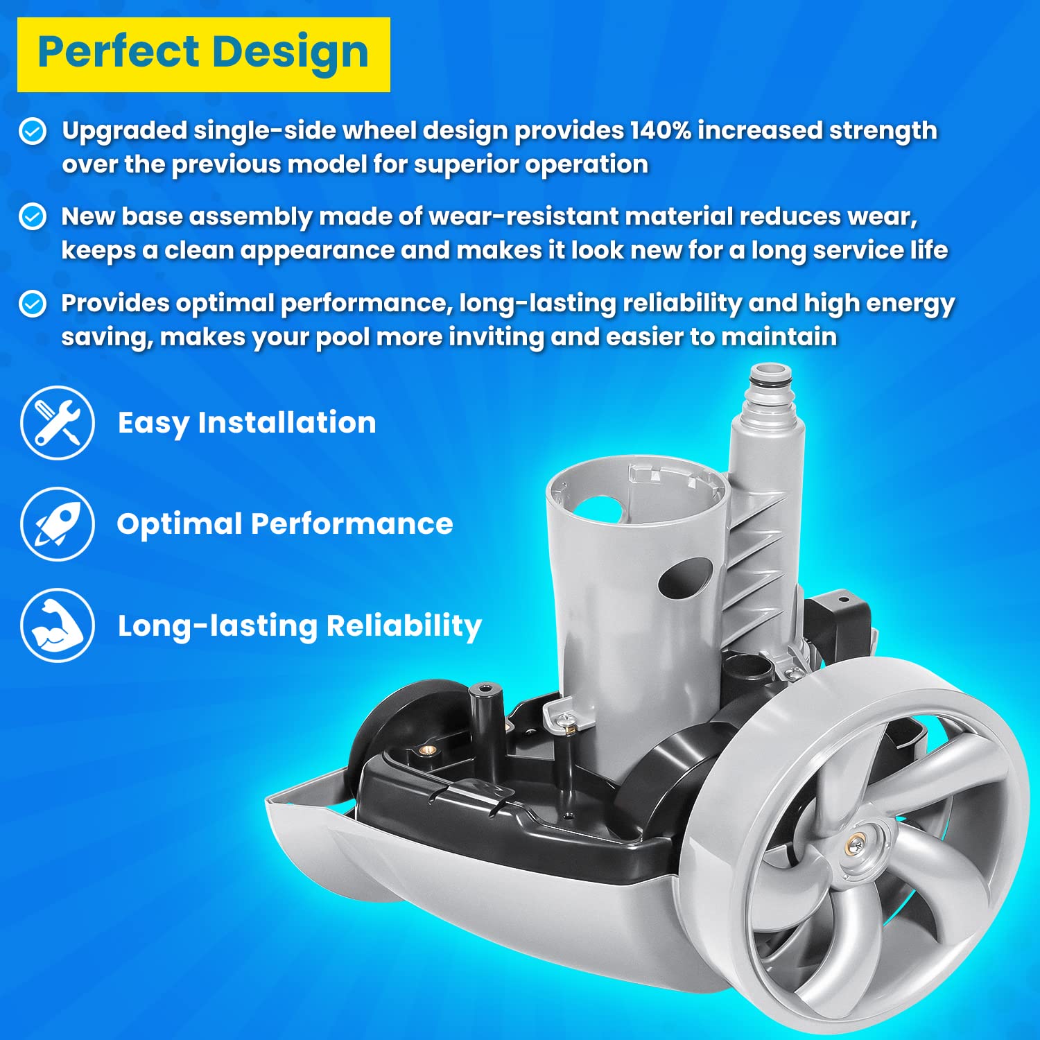 E-cowlboy Polaris tensioner pulley with spring ensures reliable tension.