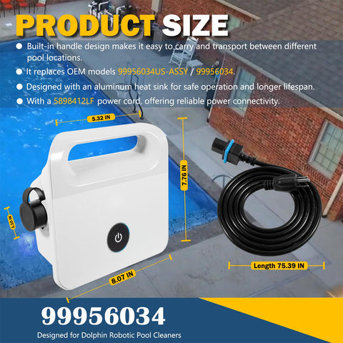 E-cowlboy built-in handle on the unit for easy transport.