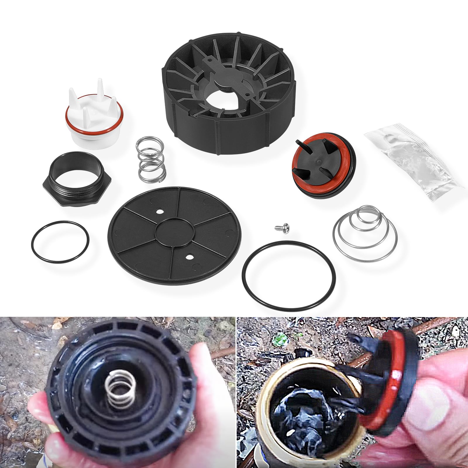 E-cowlboy replacement RK 800M4-T kit, front view, supports reliable backflow prevention.
