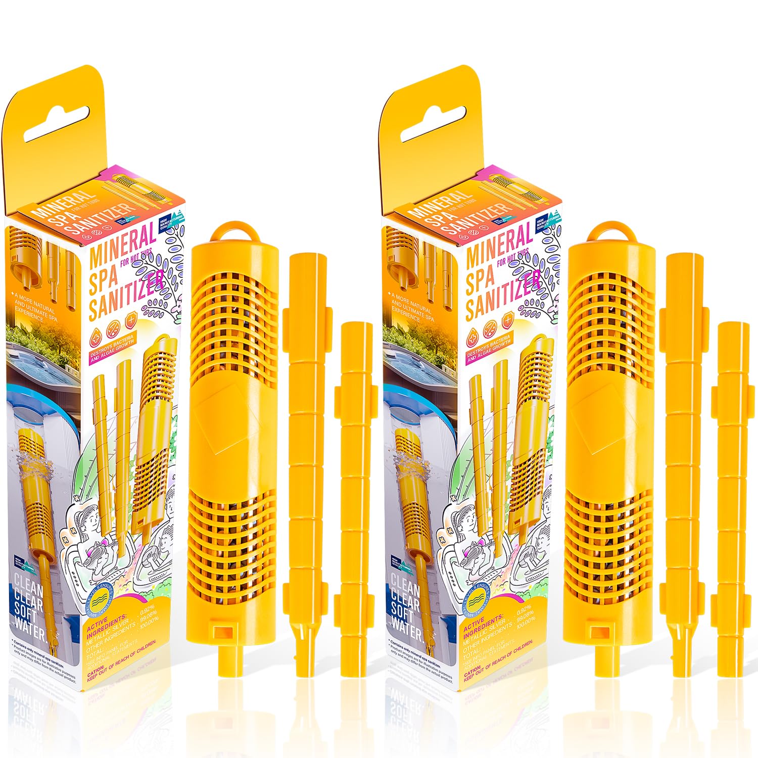 E-cowlboy Nature2 W20750 core insertion shows simple installation for compatible spa filters