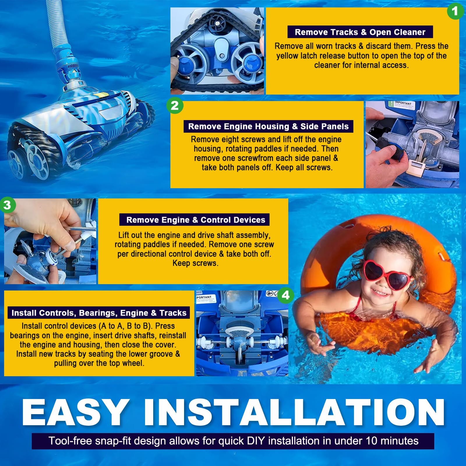 E-cowlboy directional device B supports better edge cleaning on Zodiac MX6/MX8.