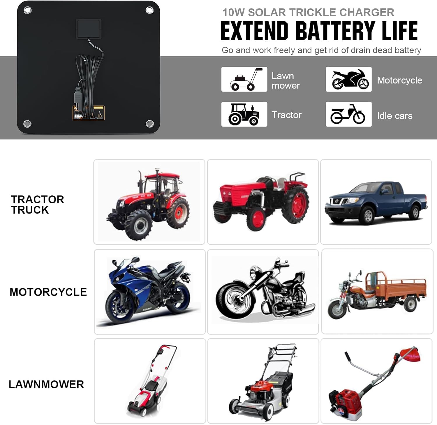 Eco-Worthy screw-on mount system enables quick secure placement.