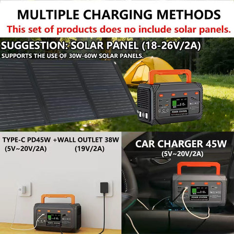 ECPOWSKEY 300W AC output powers camping lighting and small electronics