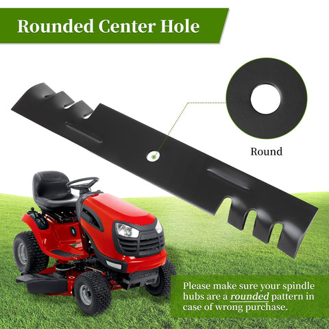 Ecreban 3-pack blades close-up highlighting reinforced center holes