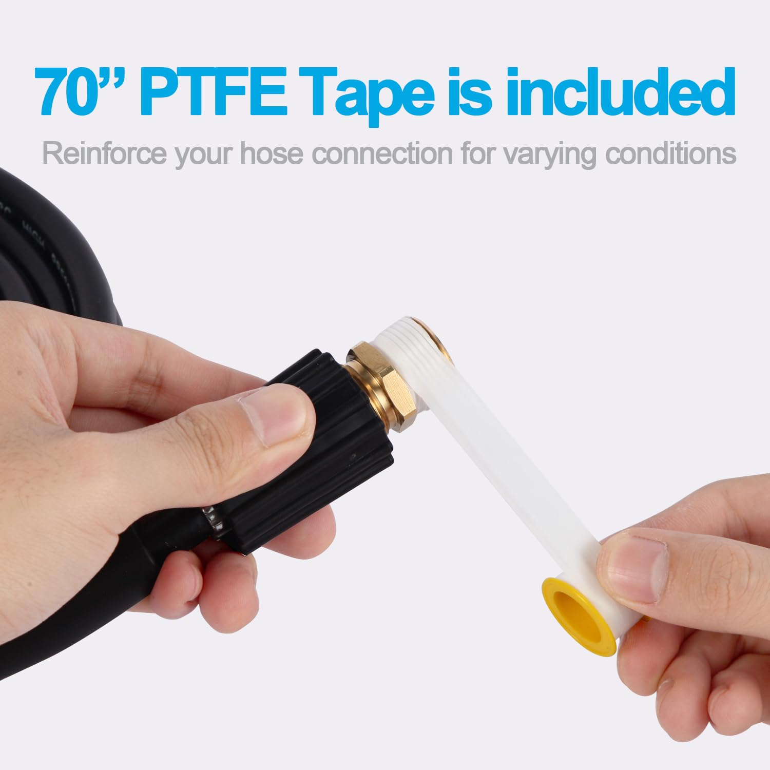 ECuoPix PTFE tape included ensures a tight, leak-proof seal on fittings.