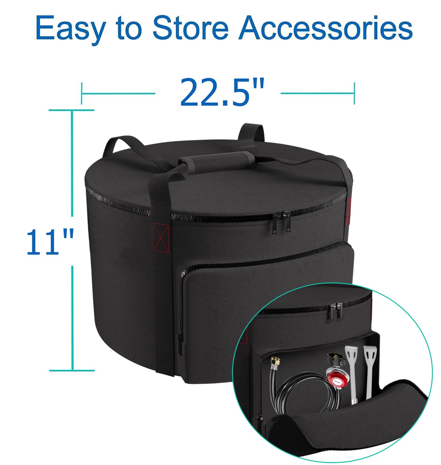 EddHomes bag fits 21-inch Outland Fire Bowl securely.