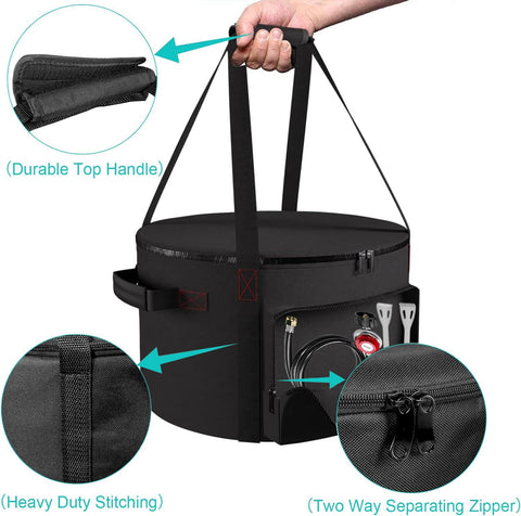 EddHomes Outland Firebowl 823 bag exterior is water-resistant to keep gear dry