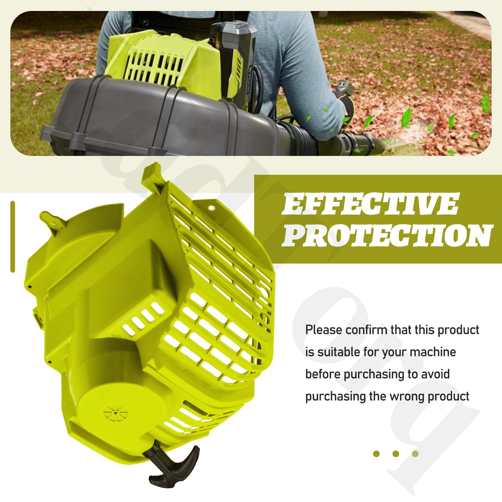 EddTorq pull starter shows easy replacement for Ryobi blowers.